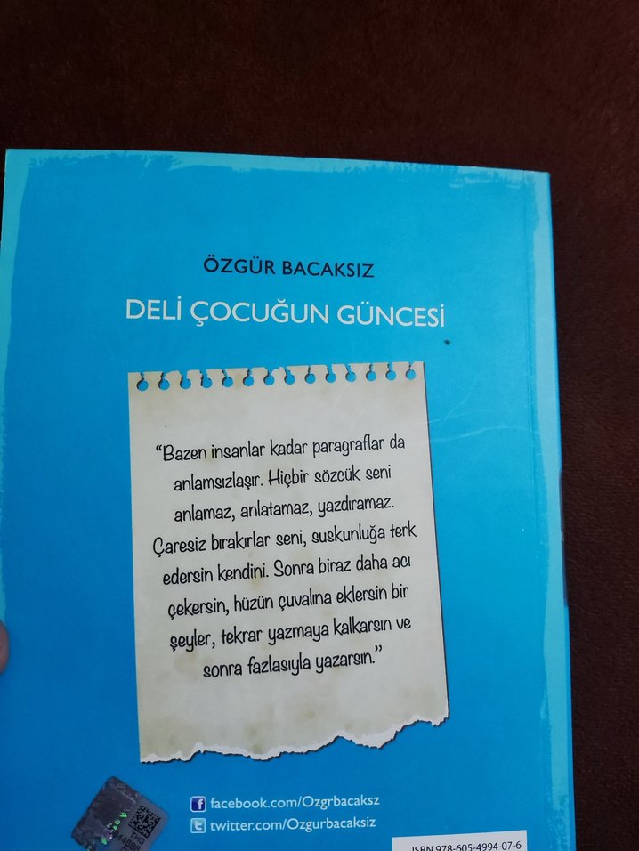 Deli Çocuğun Güncesi - Özgür Bacaksız - Görsel 2