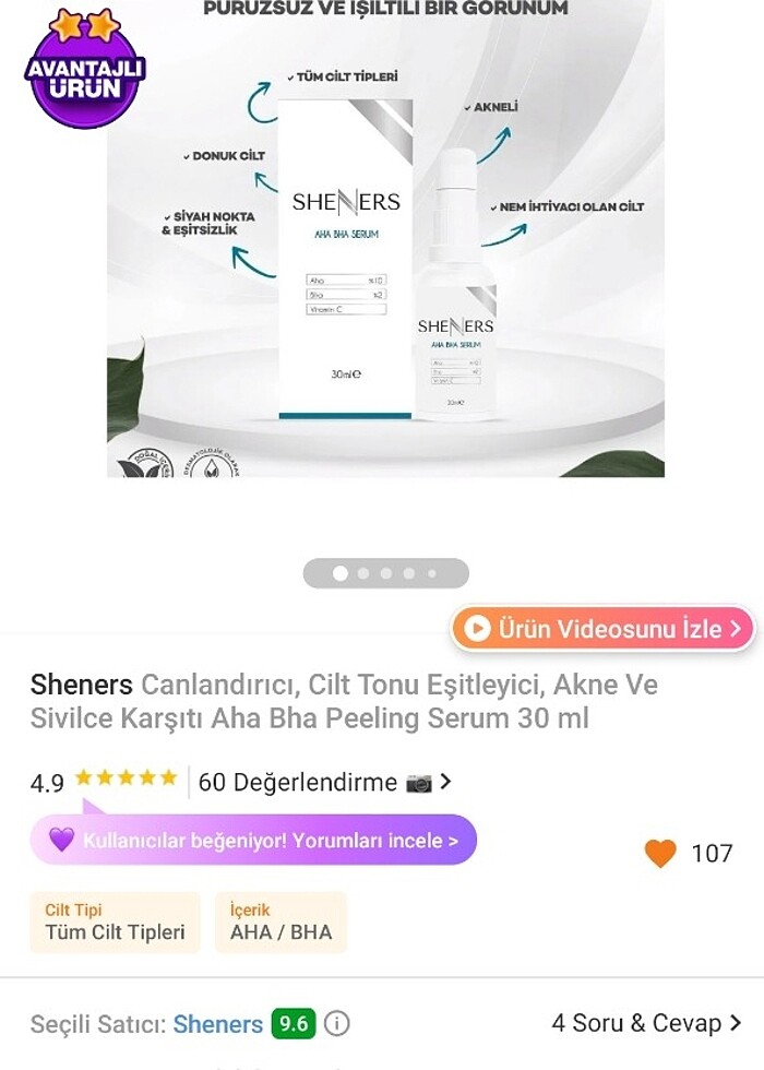 AHA BHA Serum - Görsel 2