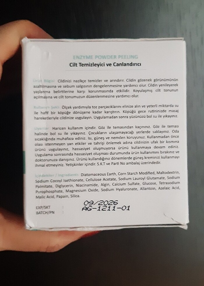 Enzyme Powder Pelling - Görsel 4