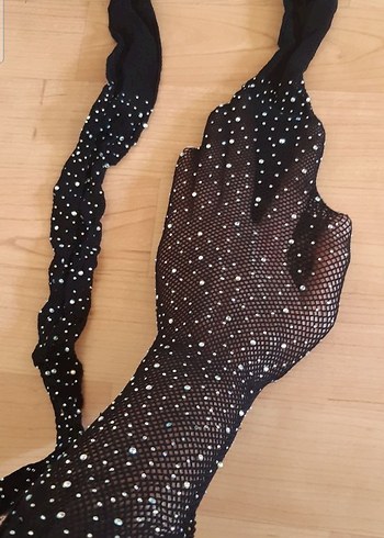 Siyah Fileli Detaylı Gotik Kadın uzun çorap - Görsel 7