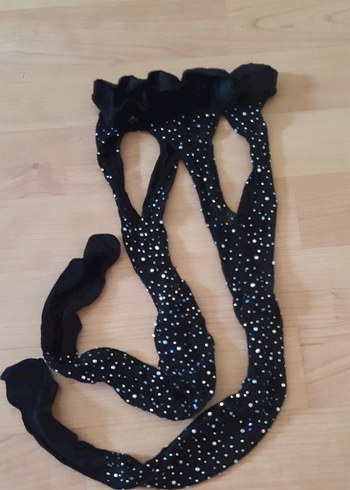 Siyah Fileli Detaylı Gotik Kadın uzun çorap - Görsel 8