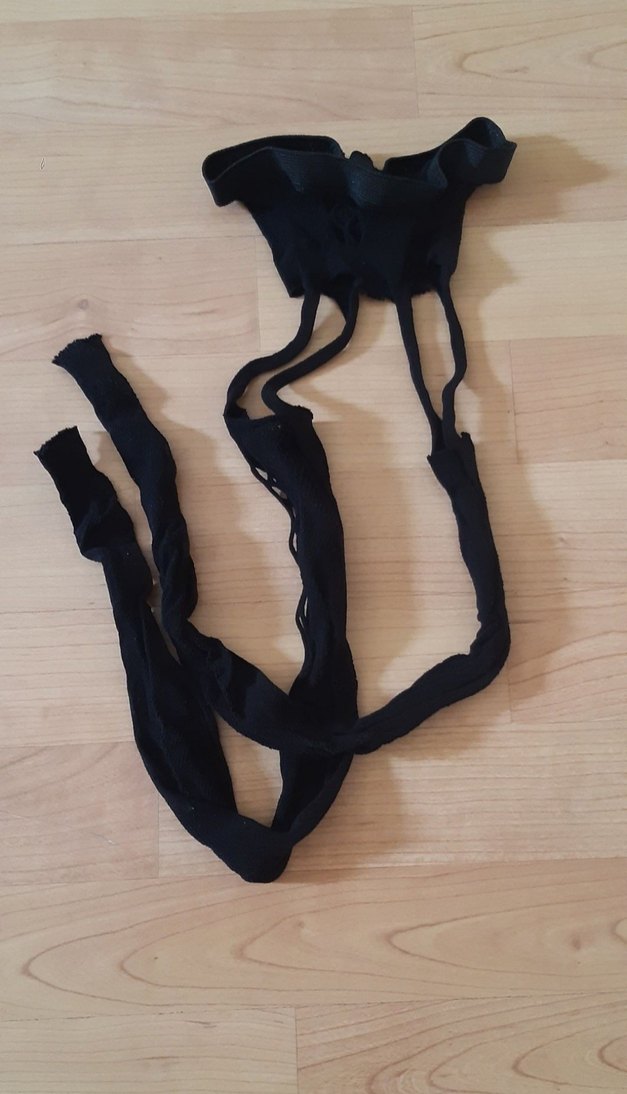 Siyah Fileli Detaylı Gotik Kadın uzun çorap - Görsel 5