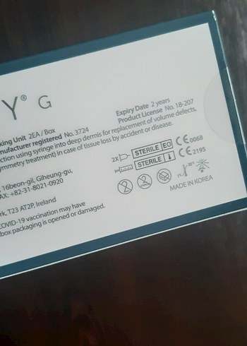 Elasty G Dermal Filler 1 ml - Görsel 2