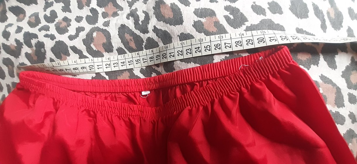 Nakışlı Vintage Kırmızı Kadın Pijama takımı - Görsel 5