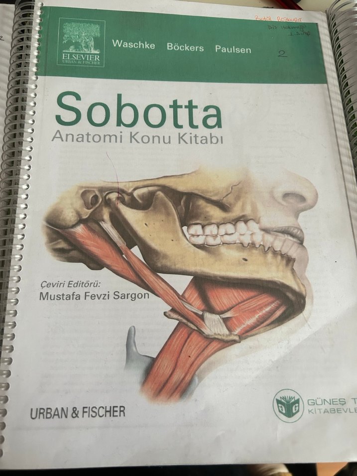 Sobotta Anatomi Kitabı 2 Cilt ve biyokimya - Görsel 3