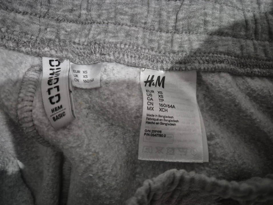 hm beyaz şeritli gri eşofman altı - Görsel 3