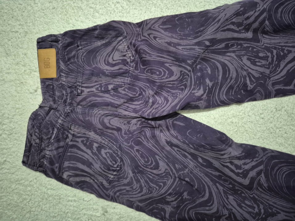 Mor Desenli Salaş Kadın Jean - Görsel 4