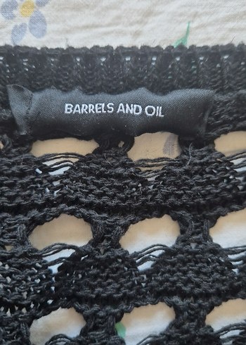 siyah Delikli Örgü Kadın Kazak - Görsel 3