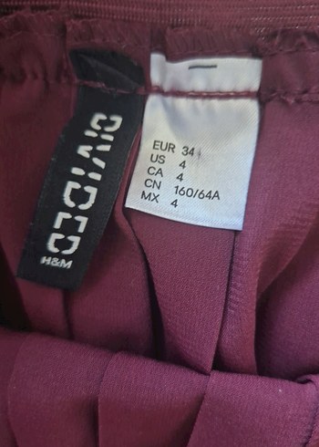 Bordo Pilili Etek - Görsel 3