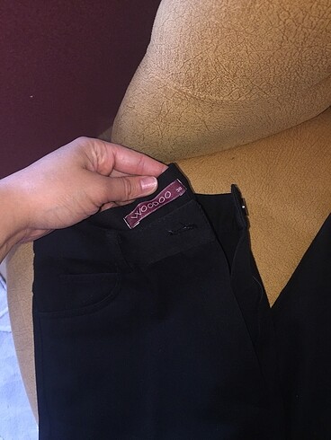 38 Beden Siyah kumaş pantolon