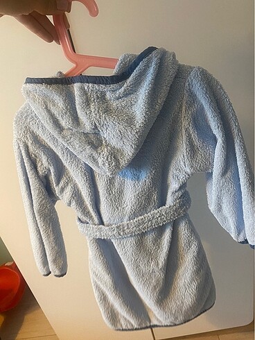  Beden mavi Renk Ecocotton çocuk bornozu
