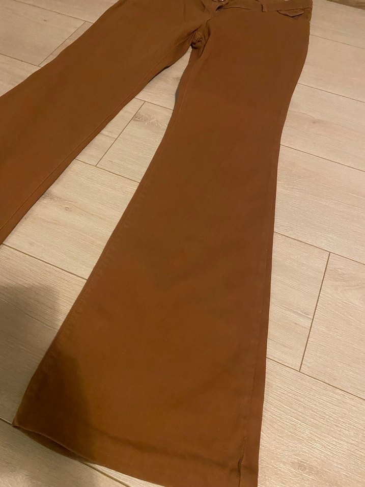İspanyol paça, adil Işık marka, kot bayan pantolon - Görsel 2