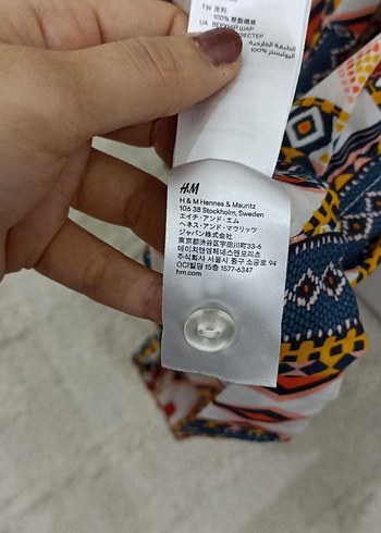 Bohem Çok Renkli Desenli Askılı mini tulum - Görsel 6