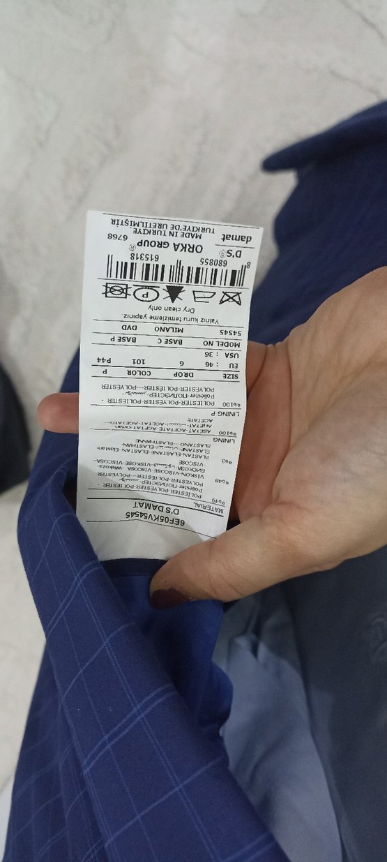 Lacivert Kareli Erkek Takım Elbise - Görsel 3