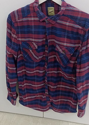 Düğmeli Unisex Uzun Kollu Salaş Gömlek - Görsel 3