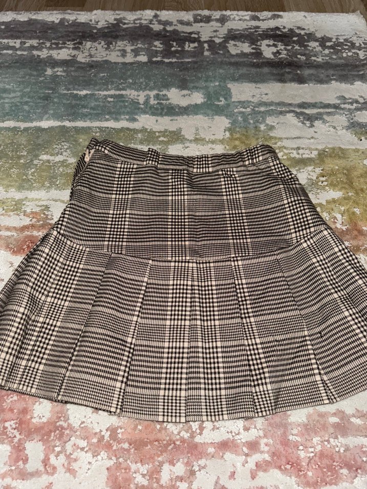 H&M Kız Çocuk Ekose Desenli Pileli Etek — görsel 2/4