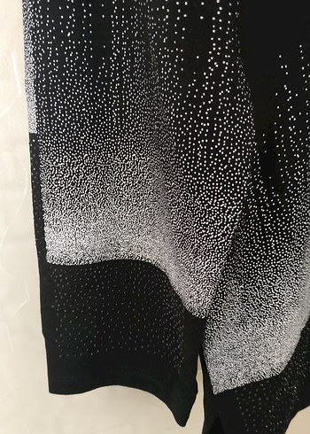 xl Beden siyah Renk Kadın Siyah Gri Baskılı Bluz
