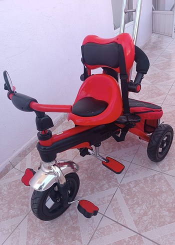 Kırmızı Çocuk Üç Tekerlekli Bisiklet baybhop