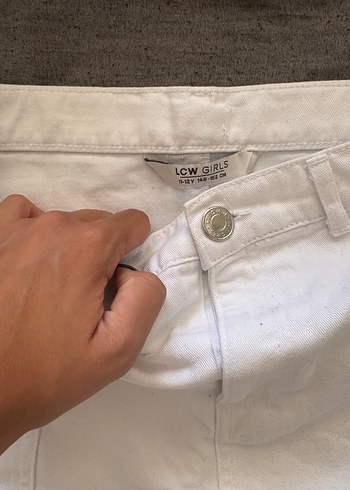LC Waikiki Kadın Beyaz Diz Üstü Etek