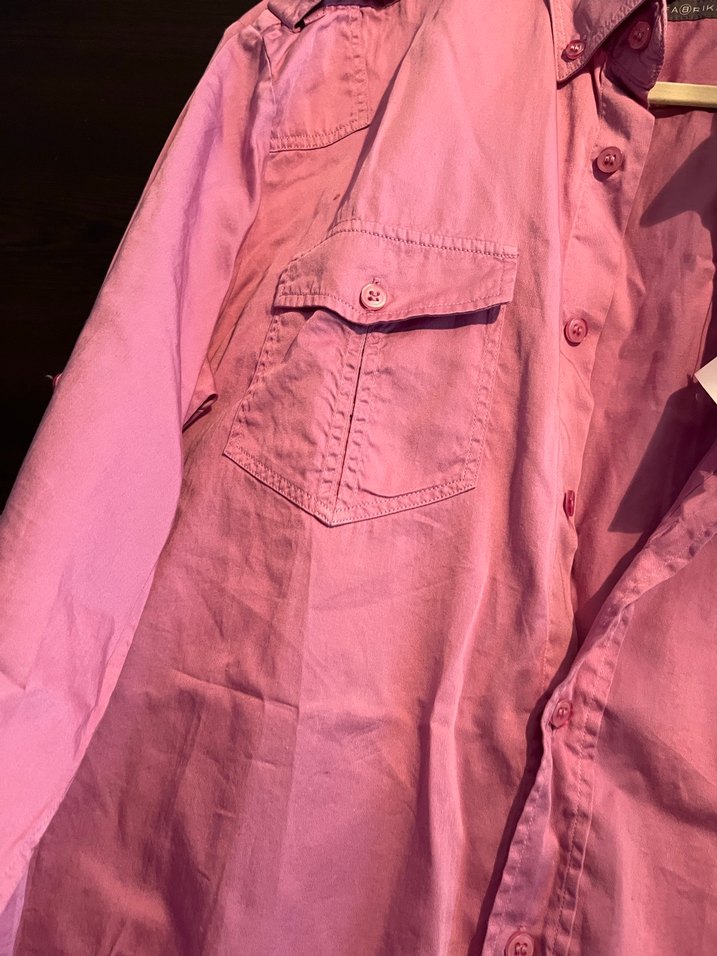 Erkek Keten Gömlek Uzun Kollu - Görsel 2