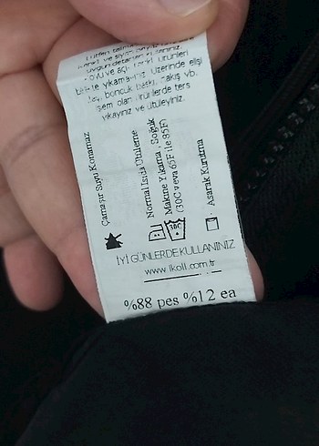 ikoll marka siyah fermuarli ince trenkot kap - Görsel 8