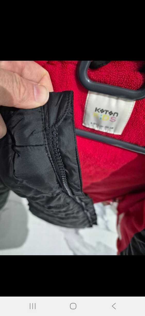 Koton Çocuk Siyah Fermuarlı Mont - Görsel 5