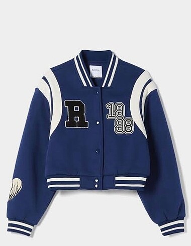 BERSHKA Oversize Kolej Ceket