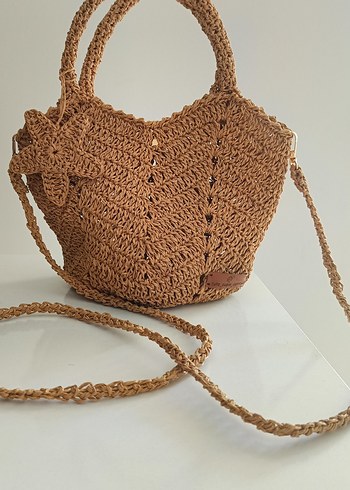 Dantel Detaylı Bohem Örgü Kadın Çanta - Görsel 4