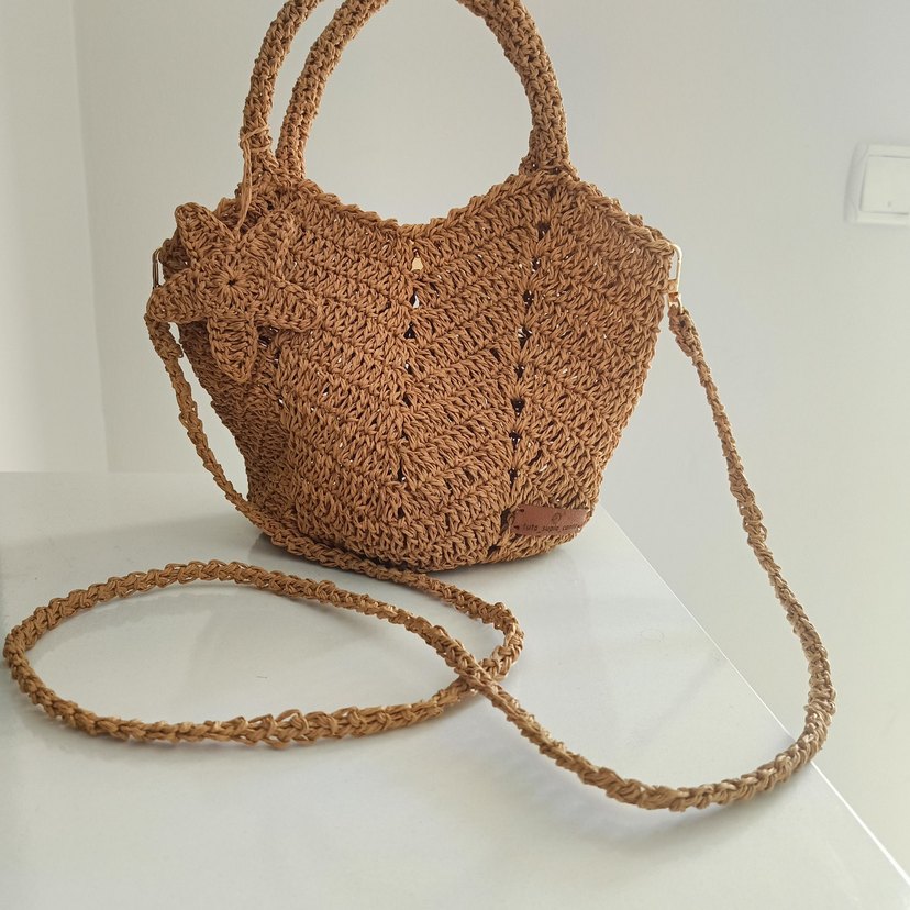 Dantel Detaylı Bohem Örgü Kadın Çanta - Görsel 4