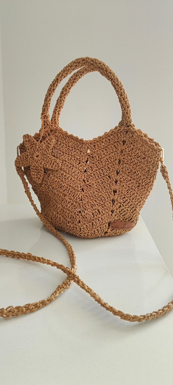 Dantel Detaylı Bohem Örgü Kadın Çanta - Görsel 5