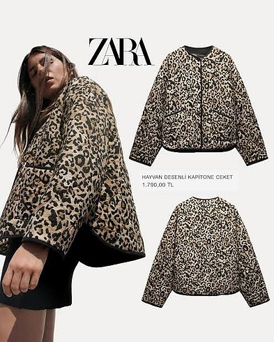 Zara leopar ceket