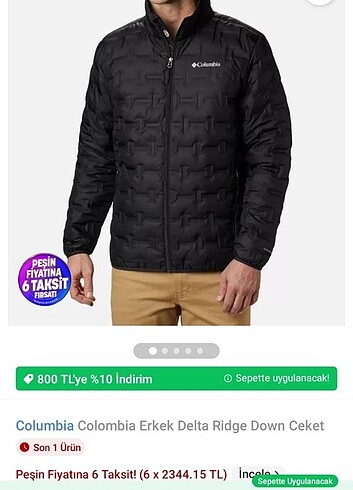 Columbia erkek orjinal mont termal
