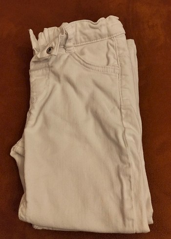 Beyaz 5-6 Yaş Çocuk Pantolon - Görsel 2