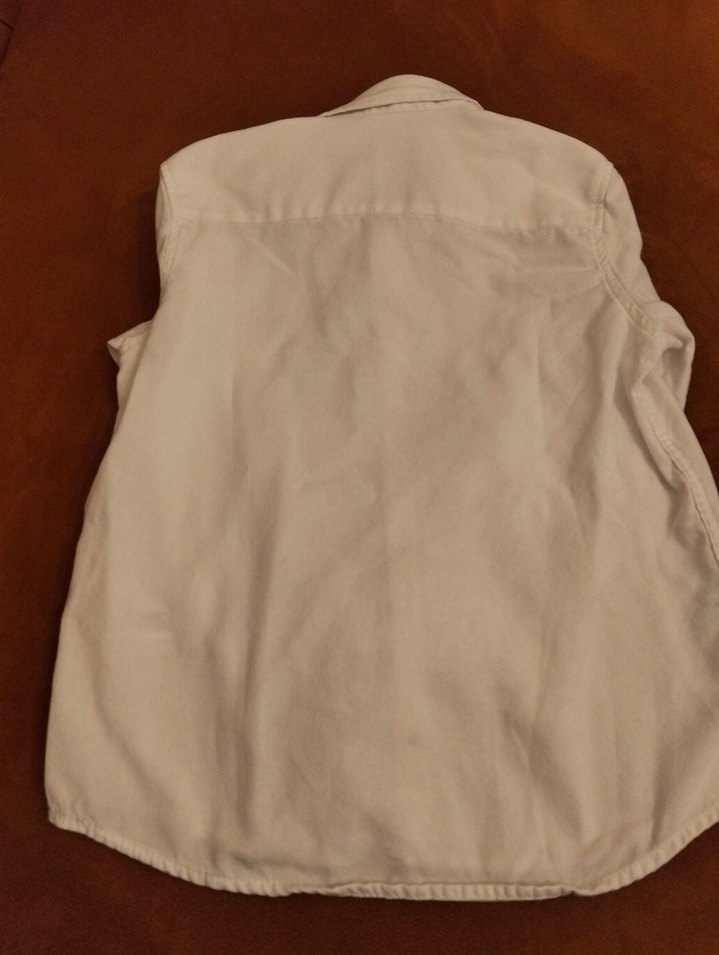 4-5 Yaş Çocuk Beyaz Pamuklu Gömlek - Görsel 3