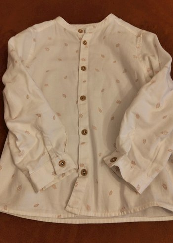 5-6 Yaş Desenli Hakim Yaka Pamuk Gömlek - Görsel 2