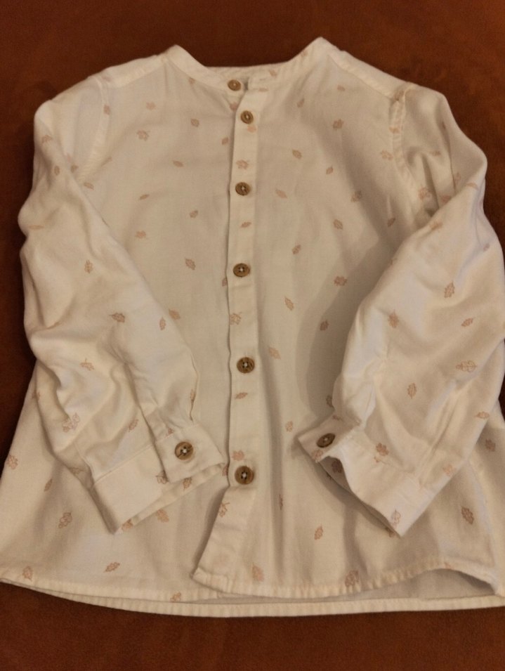 5-6 Yaş Desenli Hakim Yaka Pamuk Gömlek - Görsel 2