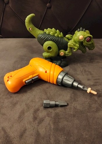 Dinozor ve Pille Çalışan Matkap - Görsel 2