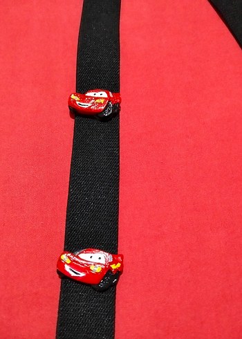 Kırmızı Siyah Şimşek McQueen Çocuk Askısı - Görsel 4