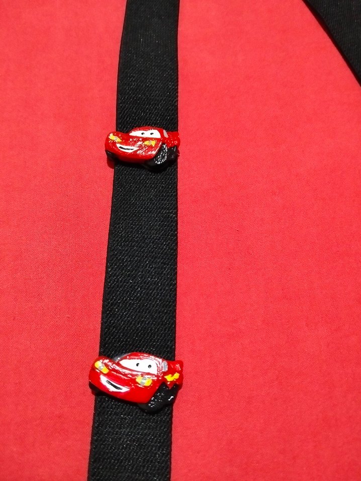 Kırmızı Siyah Şimşek McQueen Çocuk Askısı - Görsel 4
