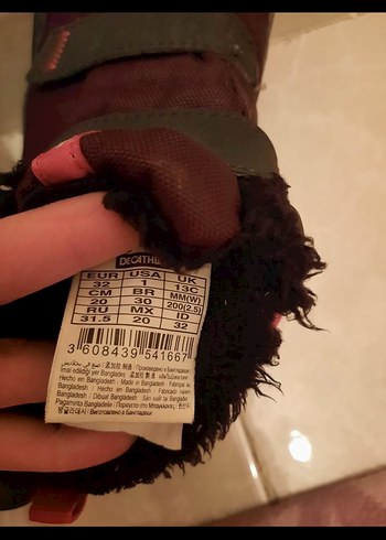 Kız Çocuk Siyah mor Bot - Görsel 6