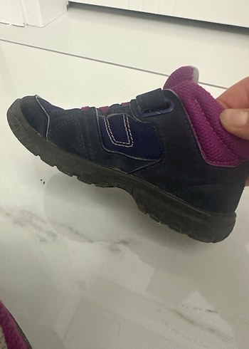 Mor Kız Çocuk Spor Ayakkabı  çırtçırtlu Bantlı - Görsel 4