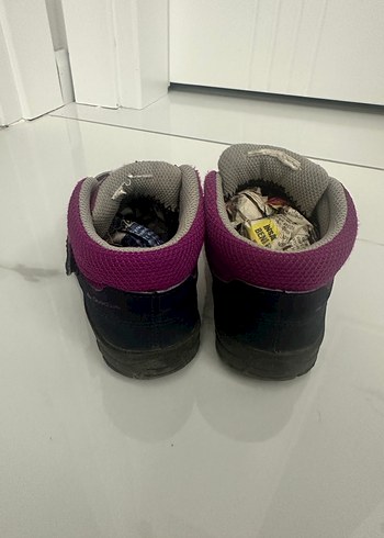 Mor Kız Çocuk Spor Ayakkabı  çırtçırtlu Bantlı - Görsel 2