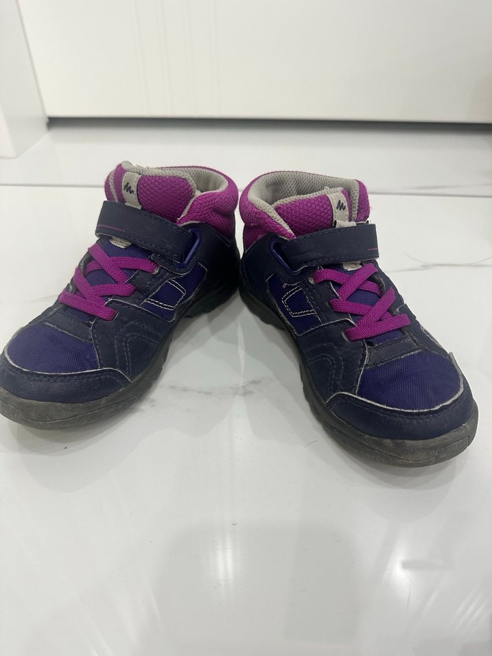Mor Kız Çocuk Spor Ayakkabı  çırtçırtlu Bantlı - Görsel 5