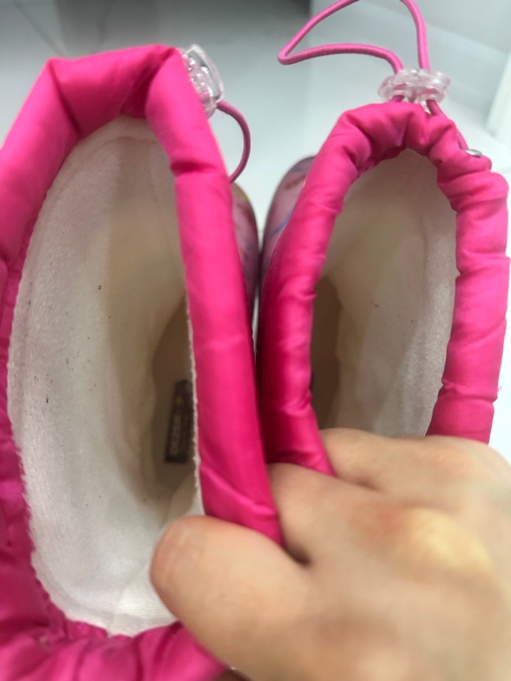 Renkli Kız Çocukları İçin Cırt Cırtlı Pembe Bot - Görsel 3