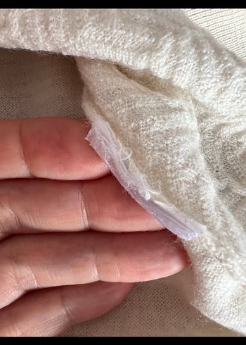 Kadın Beyaz Triko balıkçı yaka Boğazlı  Kazak - Görsel 6