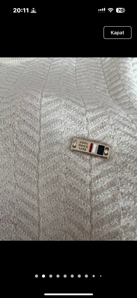 Kadın Beyaz Triko balıkçı yaka Boğazlı  Kazak - Görsel 2