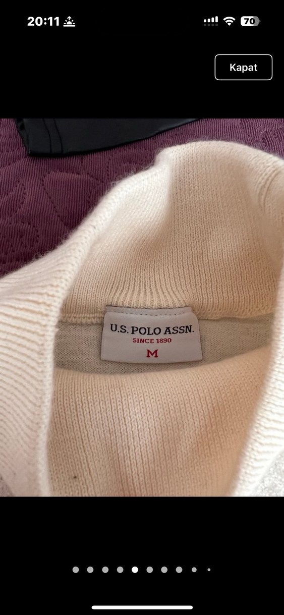 Kadın Beyaz Triko balıkçı yaka Boğazlı  Kazak - Görsel 5