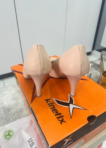 Pembe Bağcıklı Stiletto Kadın Ayakkabı - Görsel 3