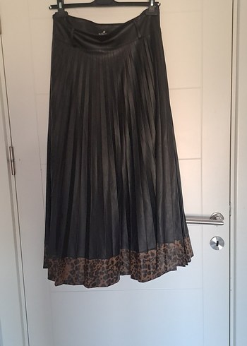 xl Beden siyah Renk Siyah Pilili Uzun Gotik Etek