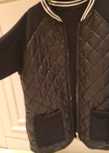 Trendyol & Milla Siyah Kapitone Fermuarlı Biker Ceket